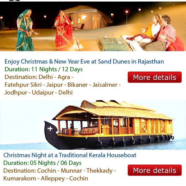 enjoy christmas and new year in India